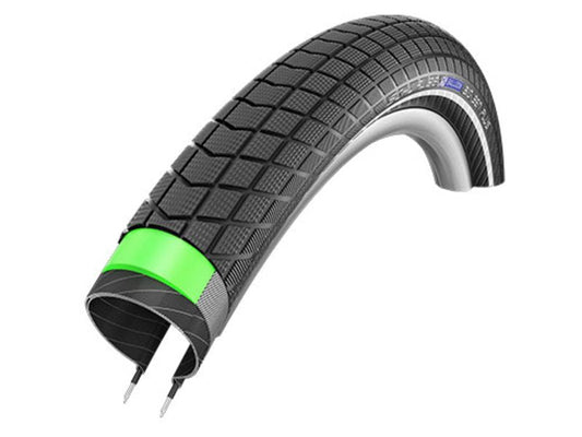 Buitenband Schwalbe Big Ben Plus Dd/Greenguard 26 X 2.15"/ 55-559 - Zwart Met Reflectie