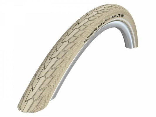 Buitenband Schwalbe Road Cruiser K-Guard 26 X 1.75" / 47-559 Mm - Créme Met Reflectie
