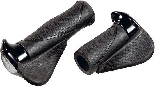 Handvatpaar Ergotec Mf1 Large Kraton / Aluminium 130+130 Mm - Zwart