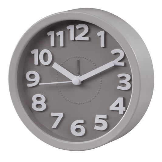 Hama Alarm Clock Retro, Round Taupe, Silent             186324
