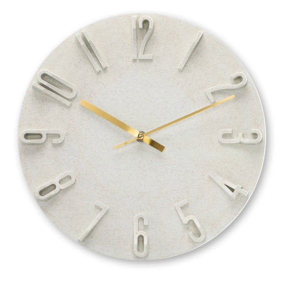 Hama Wall Clock Korfu Beige 30Cm 3D Digits                 185880