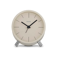 Hama Radio Clock Flores Analogue W/O Ticking, Grey/Beige   222229