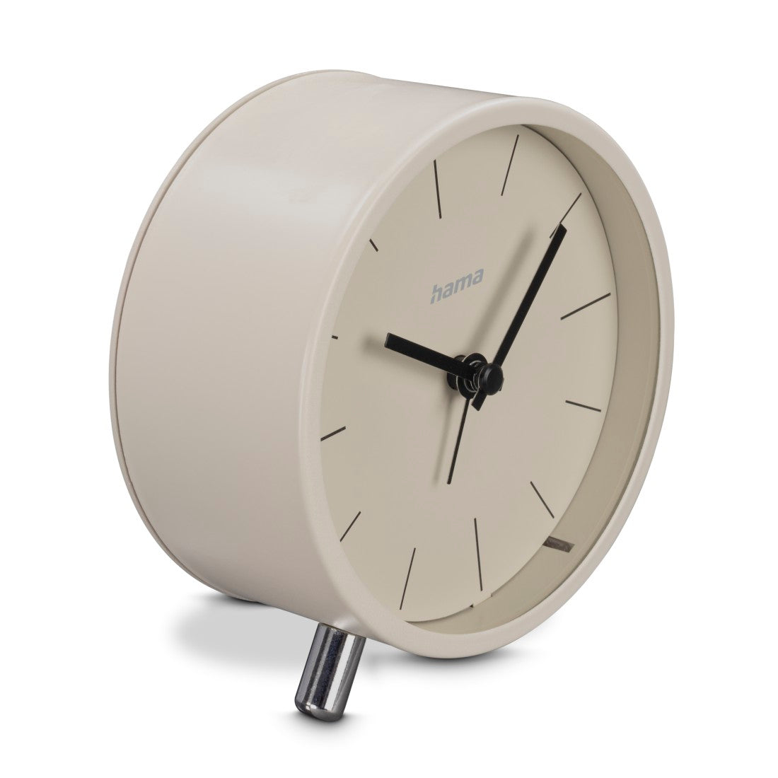 Hama Radio Clock Flores Analogue W/O Ticking, Grey/Beige   222229