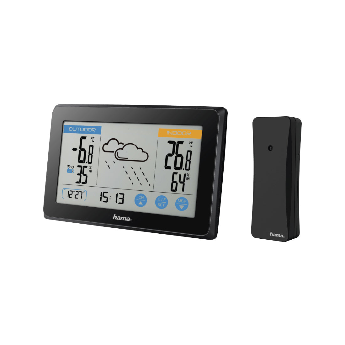 Hama Weather Station Touch Black                     186314