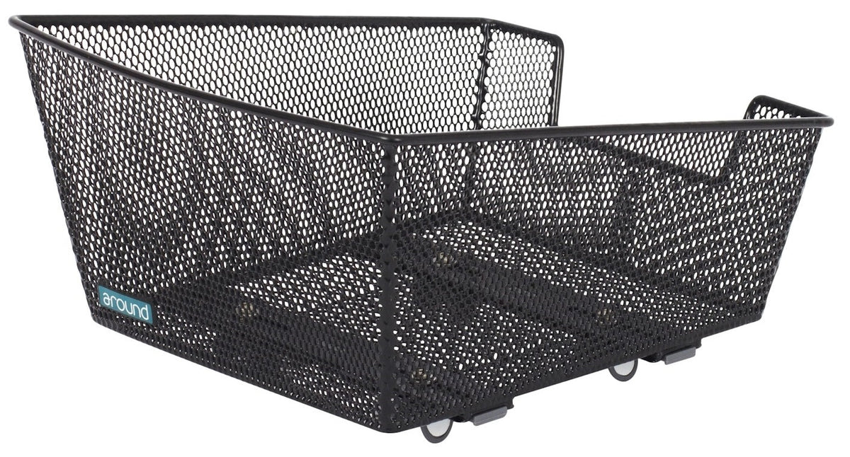Fietsmand Around College Basic Small Incl. Voorgemonteerd Around Fix Systeem - Zwart
