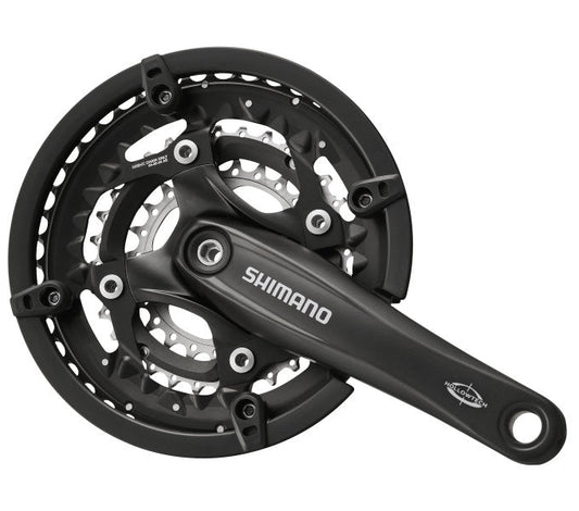 Crankstel 3 X 10 Speed Shimano Trekking Fc-T521 Met 175Mm Crankarm 44-32-24T Octalink - Zwart
