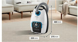 Bosch Bgb 75Xsil Prosilence Series 8, White