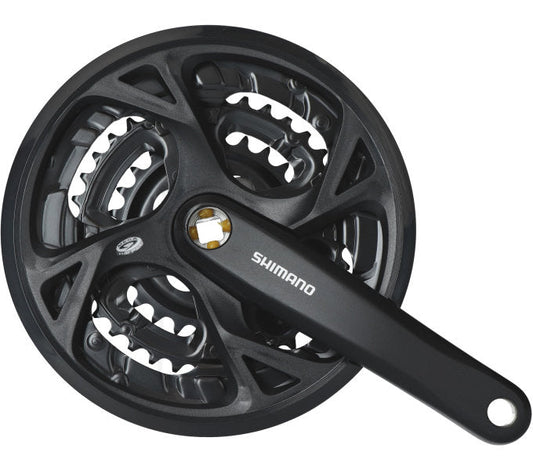 Crankstel 3 X 9 Speed Shimano Altus Fc-M371 Met 175Mm Crankarm 48-36-26T - Zwart