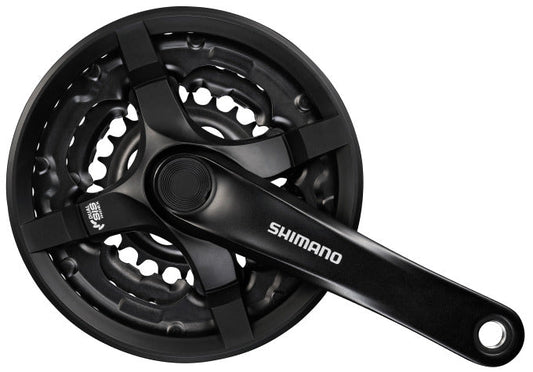 Crankstel 6/7/8 Speed Shimano Tourney Fc-Ty501 Met 170Mm Crankarm 48 X 38 X 28T - Zwart