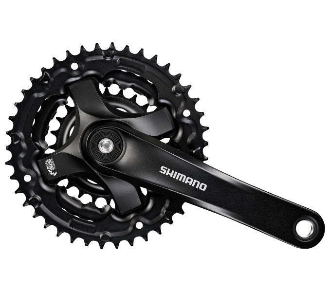 Crankstel 6/7/8 Speed Shimano Tourney Fc-Ty501 Met 175Mm Crankarm 42 X 34 X 24T - Zwart