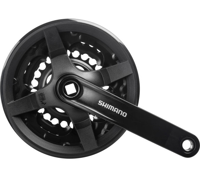 Crankstel 6/7/8 Speed Shimano Tourney Fc-Ty301 Met 150Mm Crankarm 42 X 34 X 24T - Zwart