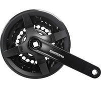 Crankstel 6/7/8 Speed Shimano Tourney Fc-Ty301 Met 150Mm Crankarm 42 X 34 X 24T - Zwart