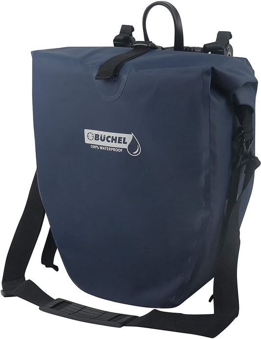 Enkele Fietstas Büchel 100% Waterdicht 25,4 Liter - Donkerblauw