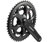 Crankstel 7/8 Speed Shimano Tourney Fc-A070 Compact 170/50-34T Met Vierkante As - Zwart