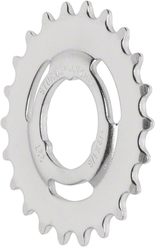 Naaftandwiel Sturmey Archer 18T 3/32 Doorgezet Chroom