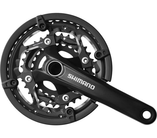 Crankstel 3 X 10-Speed Shimano Trekking  Fc-T551 Met 175Mm Crankarm 44-32-24T - Incl. Bb52 - Zwart