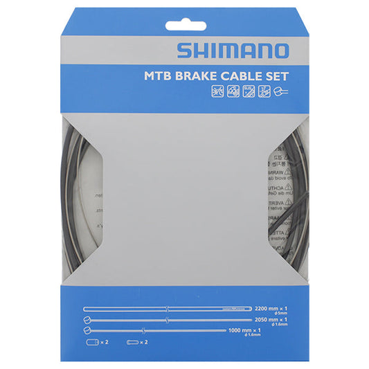 Remkabelset Shimano Mtb Rvs  - Zwart