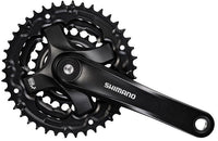 Crankstel 6/7/8 Speed Shimano Tourney Fc-Ty501 Met 170Mm Crankarm 48 X 38 X 28T - Zwart