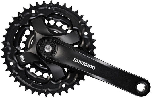 Crankstel 6/7/8 Speed Shimano Tourney Fc-Ty501 Met 170Mm Crankarm 48 X 38 X 28T - Zwart