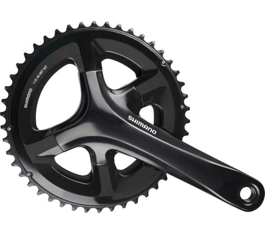 Crankstel 2 X 11 Speed Shimano Road Fc-Rs510 - 175/50-34T Met Holle As - Zwart