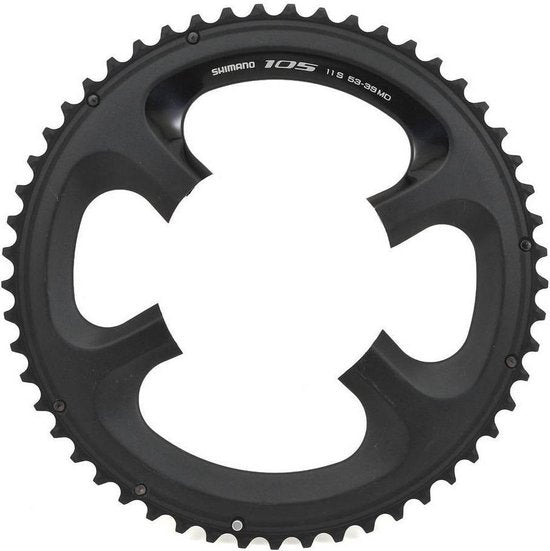 Kettingblad 53T Shimano 105 Fc-5800 Md - Zwart (Voor 52-36T)