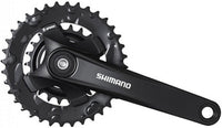 Crankstel 2 X 9 Speed Shimano Altus Fc-M101 Met 175Mm Crankarm 36-22T Met Vierkante As - Zwart