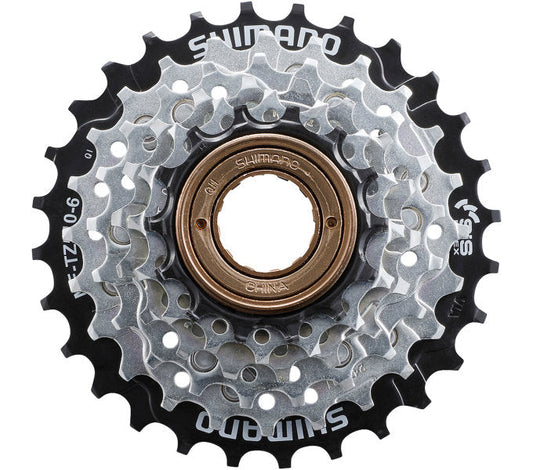 Freewheel 6 Speed Shimano Mf-Tz510 14-28T - Zilver