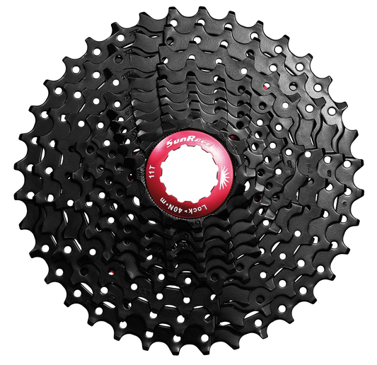 Cassette 10 Speed Sunrace Cs-Mx0 11-36T - Zwart/Rood