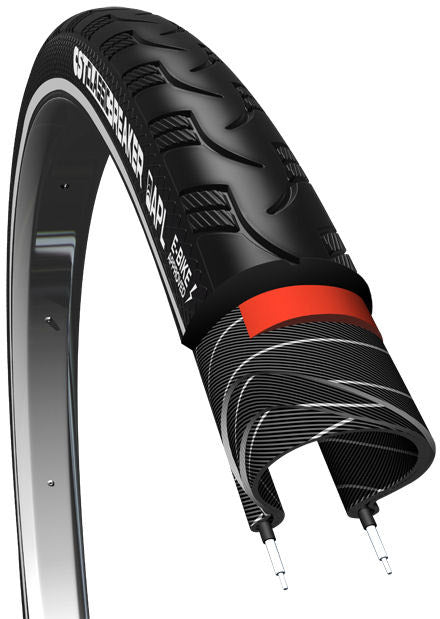 Buitenband Cst Breaker 28 X 1.40"/ 37-622 Anti-Lek - Zwart Met Reflectie
