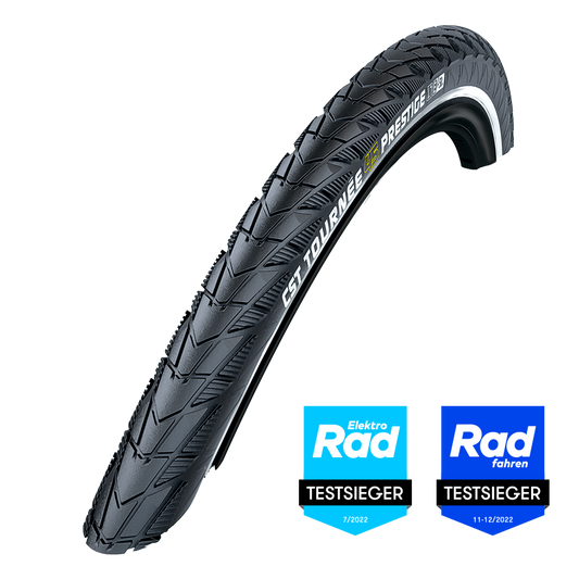 Buitenband Cst Tournée 45 Prestige 26 X 1.75" / 47-559 Mm - Zwart Met Reflectie