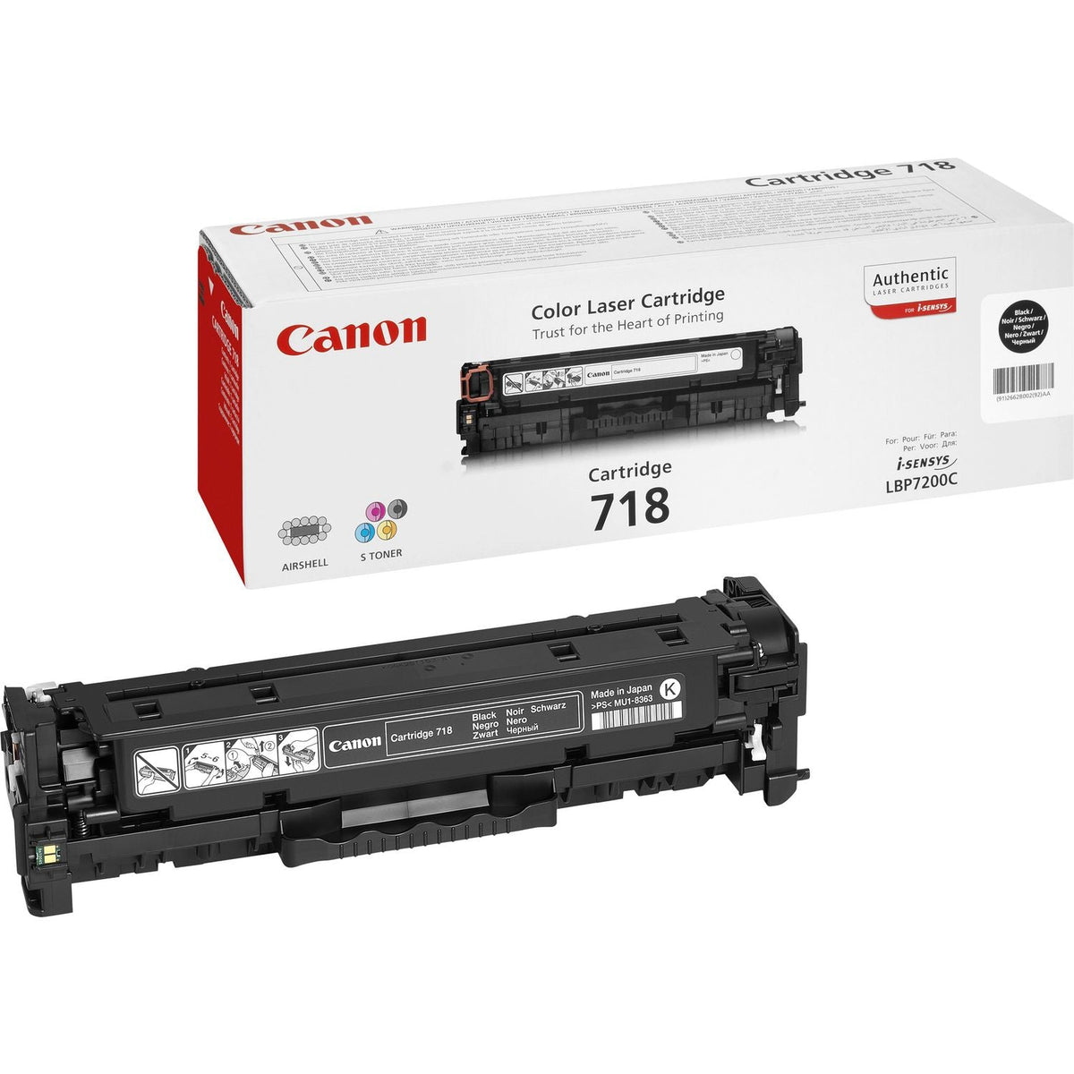 Canon Toner Cartridge 718 Bk Black