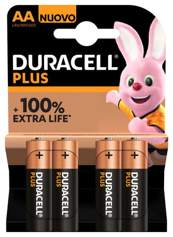 1X4 Duracell Plus Mignon Mn1500 Aa Lr6 1,5V