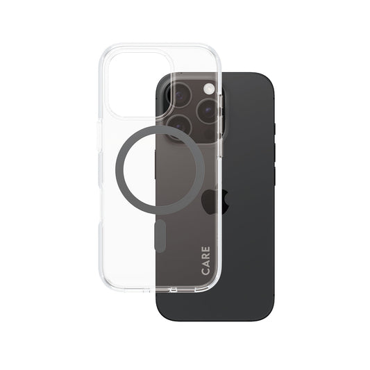 Care By Panzerglass Flagship Case Transp. Bk Magsafe Ip 16 P