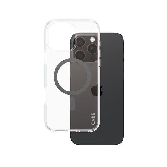 Care By Panzerglass Flagship Case Transp. Bk Magsafe Ip 16 P