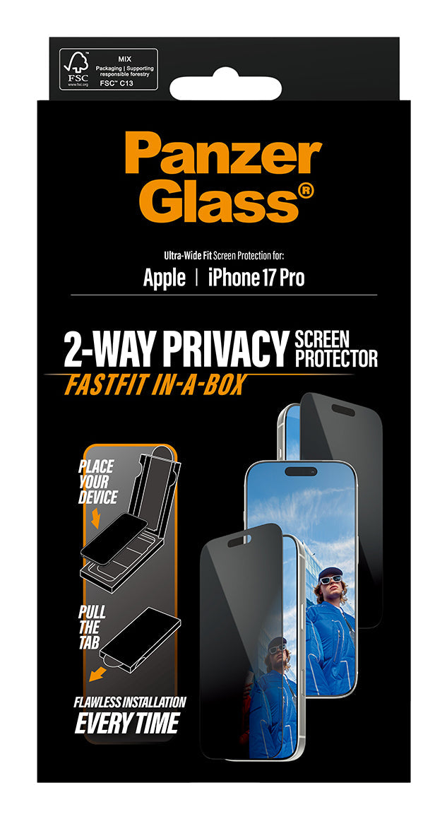 Panzerglass Privacy Bk Rahmen Ip 17 Pro Uwf Fastfit