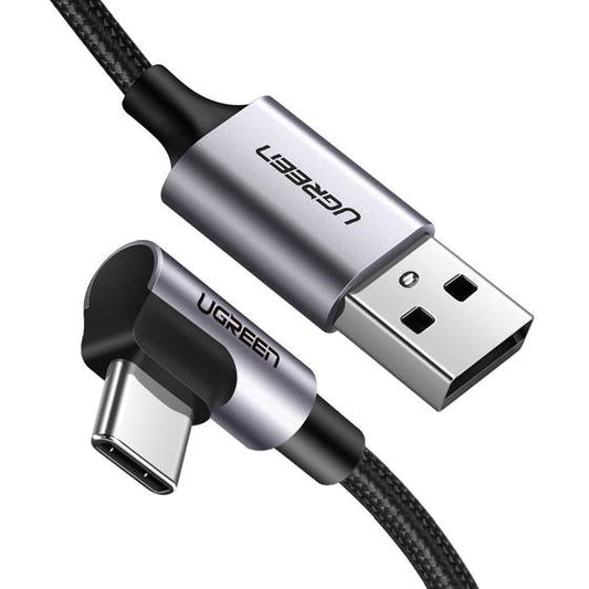 Ugreen Angled Usb-C To Usb-A Data Cable Black 1M