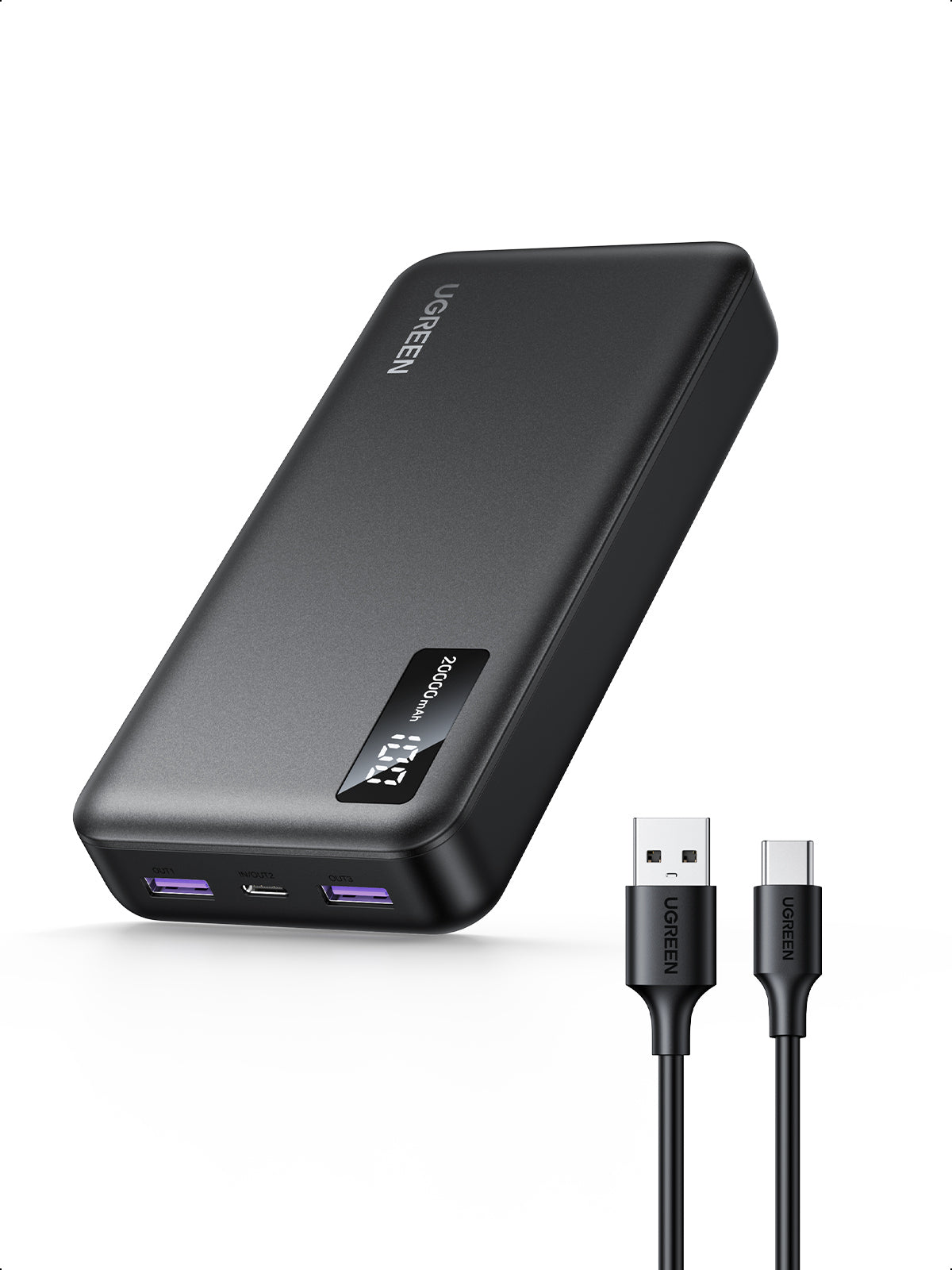 Ugreen 20000Mah Two-Way Fast Charging Powerbank Black