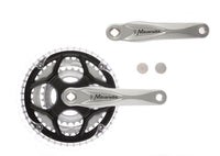 Crankstel 8 Speed Miranda Alfa 3 48/38/28T 8Mm - Zilver