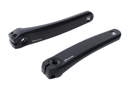 Crankset (Links En Rechts) Miranda Delta S Voor Shimano Steps - Met 170Mm Crankarm - Zwart