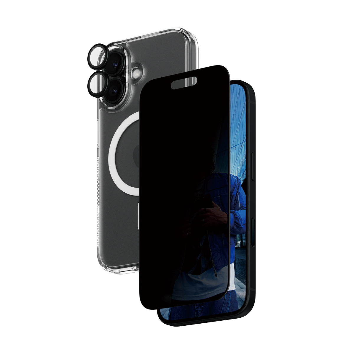 Panzerglass 3-In-1 Privacy Ptotection Bundle Iphone 16