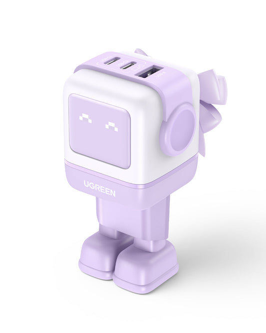 Ugreen Uno Rg 65W 3-Port Gan Fast Charger Eu Purple