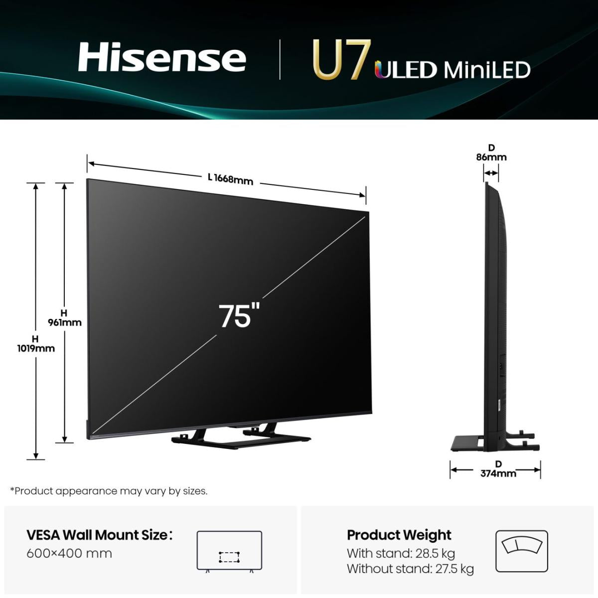 Hisense 75U7Q