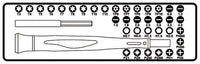 Microschroevendraaier Beta 1256/C36 Met 36 Verwisselbare 4-Mm Bits En Magnetisch Verlengstuk 1256/C36