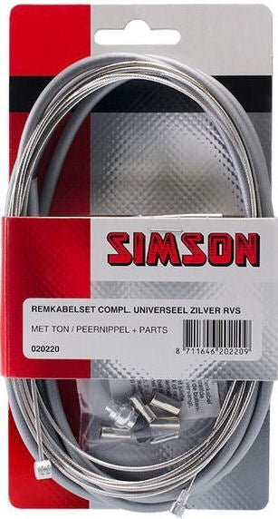 Remkabelset Compleet Simson Universeel -  Grijs