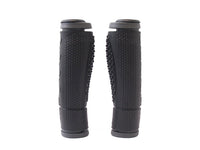 Handvatset Sportief Zwart/Grijs 128Mm  2-Componenten , 1-Kant Open
