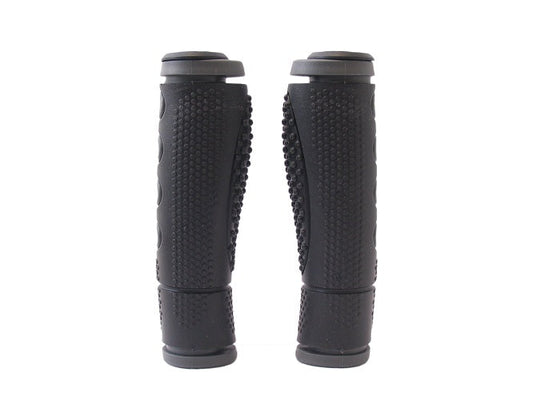 Handvatset Sportief Zwart/Grijs 128Mm  2-Componenten , 1-Kant Open