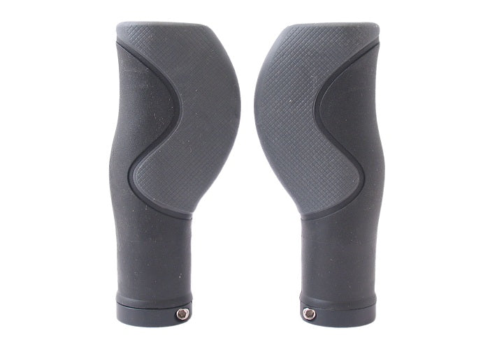 Handvatset Ergo 3-Componenten Zwart 128/128Mm  -   2-Kanten Geopend
