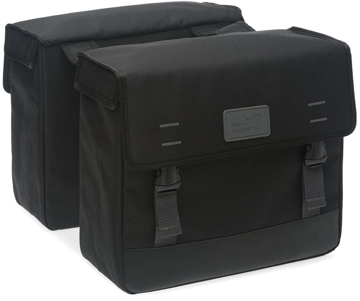 Dubbele Fietstas New Looxs Origin Double 39 Liter 35 X 33 X 15 Cm - Zwart