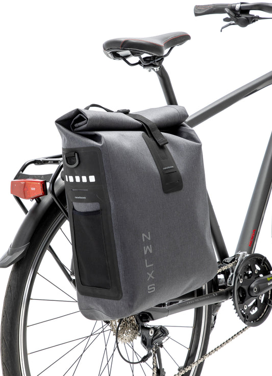 Fietstas New Looxs Varo Single 20 Liter 28 X 43 X 17 Cm - Grijs
