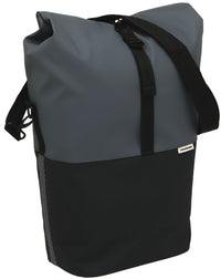 Fietsshopper New Looxs Nyborg 17 Liter 30 X 17 X 37 Cm - Donkergrijs/Zwart